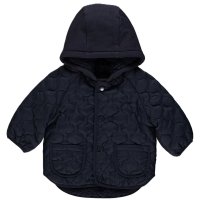 GX561: Baby Navy Quilted Hooded Jacket (12-18 Months)